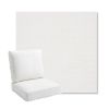 Picture of Linville Snow | Bullnose Back Deep Seating Outdoor Cushions - Sunbrella© Fabric