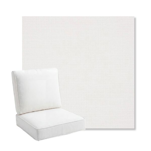 Picture of Linville Snow | Bullnose Back Deep Seating Outdoor Cushions - Sunbrella© Fabric