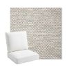 Picture of Litchfield Fog | Bullnose Back Deep Seating Outdoor Cushions - Sunbrella© Fabric