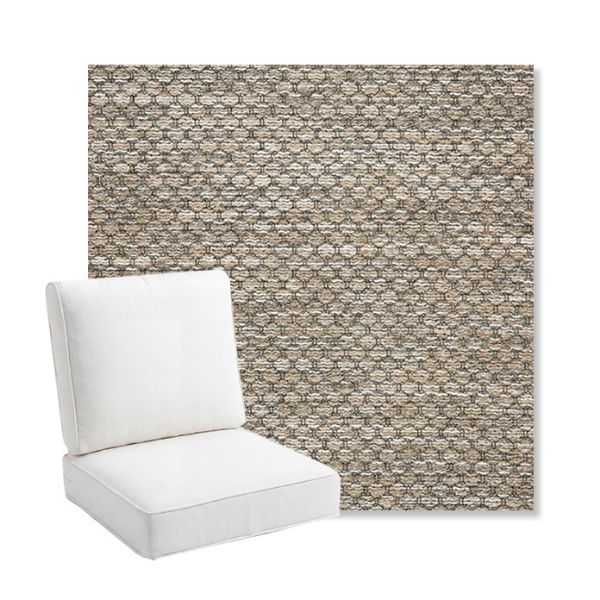 Picture of Litchfield Pebble | Bullnose Back Deep Seating Outdoor Cushions - Sunbrella© Fabric