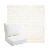 Picture of Litchfield Snow | Bullnose Back Deep Seating Outdoor Cushions - Sunbrella© Fabric