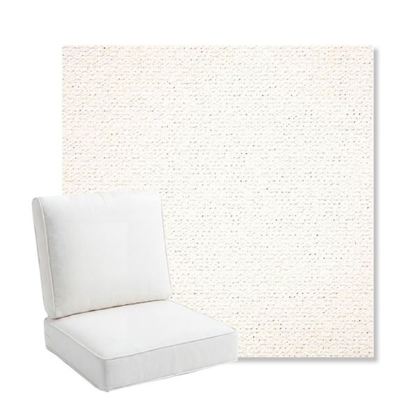Picture of Litchfield Snow | Bullnose Back Deep Seating Outdoor Cushions - Sunbrella© Fabric