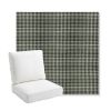 Picture of Lore Moss | Bullnose Back Deep Seating Outdoor Cushions - Sunbrella© Fabric