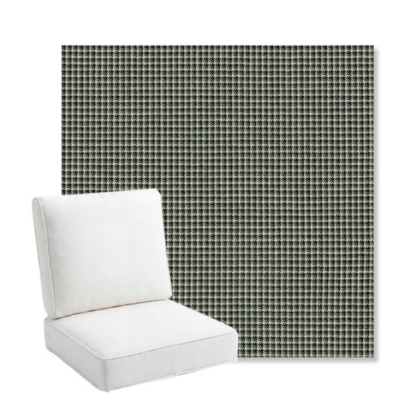 Picture of Lore Moss | Bullnose Back Deep Seating Outdoor Cushions - Sunbrella© Fabric