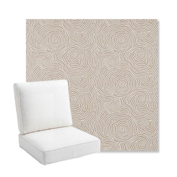 Picture of Lotus Canyon | Bullnose Back Deep Seating Outdoor Cushions - Sunbrella© Fabric