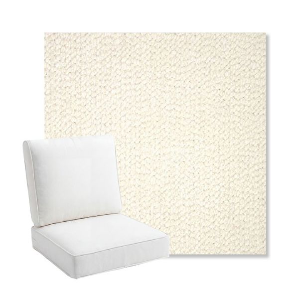 Picture of Margo Snow | Bullnose Back Deep Seating Outdoor Cushions - Sunbrella© Fabric