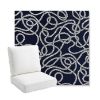 Picture of Maritime Nautical | Bullnose Back Deep Seating Outdoor Cushions - Sunbrella© Fabric