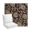 Picture of Martha Floral Garden Path | Bullnose Back Deep Seating Outdoor Cushions - Sunbrella© Fabric