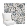 Picture of Martha Floral Periwinkle | Bullnose Back Deep Seating Outdoor Cushions - Sunbrella© Fabric