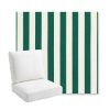 Picture of Mason Forest Green | Bullnose Back Deep Seating Outdoor Cushions - Sunbrella© Fabric