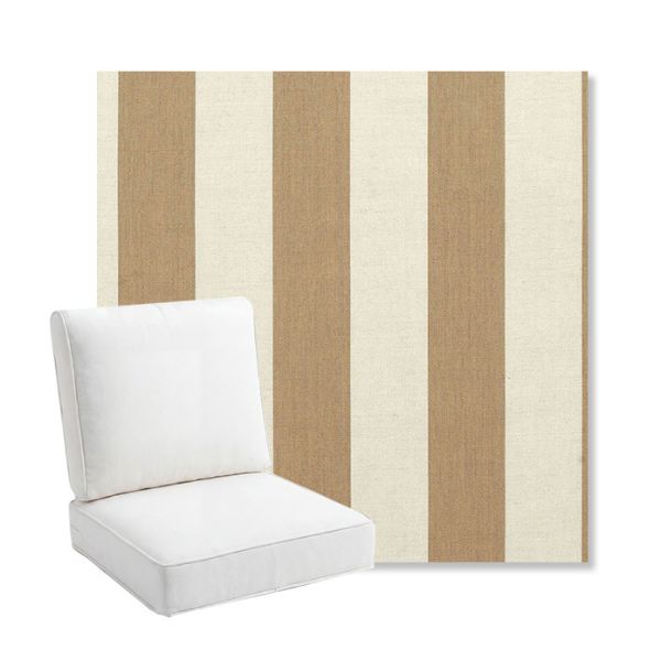 Picture of Maxim Heather Beige | Bullnose Back Deep Seating Outdoor Cushions - Sunbrella© Fabric