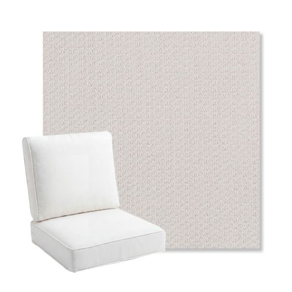 Picture of Metamorphic Snow | Bullnose Back Deep Seating Outdoor Cushions - Sunbrella© Fabric