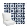 Picture of Midori Indigo | Bullnose Back Deep Seating Outdoor Cushions - Sunbrella© Fabric