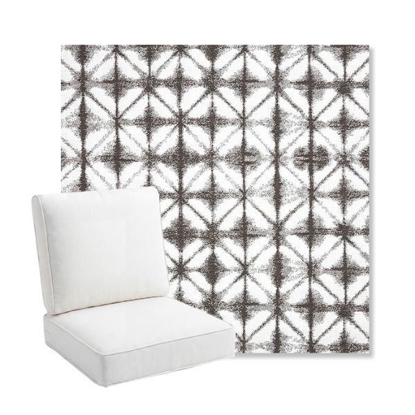 Picture of Midori Stone | Bullnose Back Deep Seating Outdoor Cushions - Sunbrella© Fabric