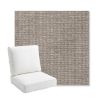 Picture of Momento Dove | Bullnose Back Deep Seating Outdoor Cushions - Sunbrella© Fabric