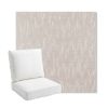 Picture of Mountains Snow | Bullnose Back Deep Seating Outdoor Cushions - Sunbrella© Fabric