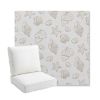 Picture of Nantucket Suntan | Bullnose Back Deep Seating Outdoor Cushions - Sunbrella© Fabric