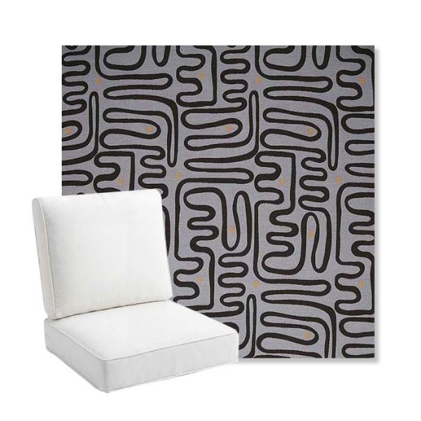 Picture of Nema Moonlight | Bullnose Back Deep Seating Outdoor Cushions - Sunbrella© Fabric