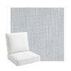 Picture of Nova Chambray | Bullnose Back Deep Seating Outdoor Cushions - Sunbrella© Fabric
