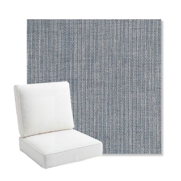 Picture of Nova Denim | Bullnose Back Deep Seating Outdoor Cushions - Sunbrella© Fabric