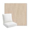 Picture of Nova Oat | Bullnose Back Deep Seating Outdoor Cushions - Sunbrella© Fabric