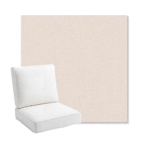 Picture of Nuance Bisque | Bullnose Back Deep Seating Outdoor Cushions - Sunbrella© Fabric