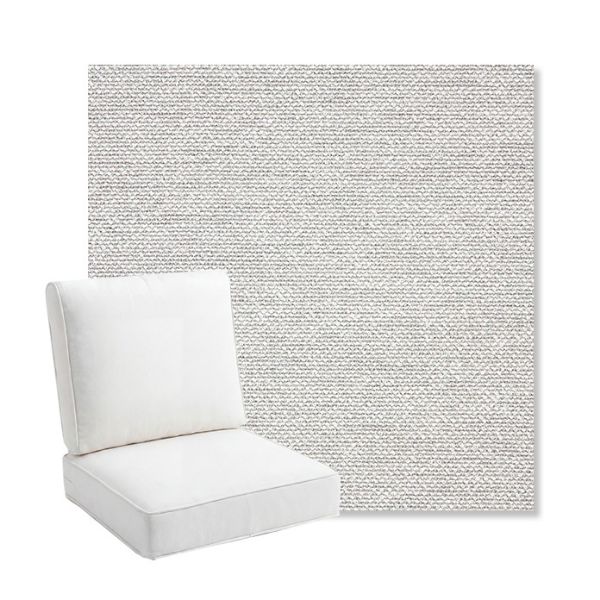 Picture of Nurture Pebble | Bullnose Back Deep Seating Outdoor Cushions - Sunbrella© Fabric
