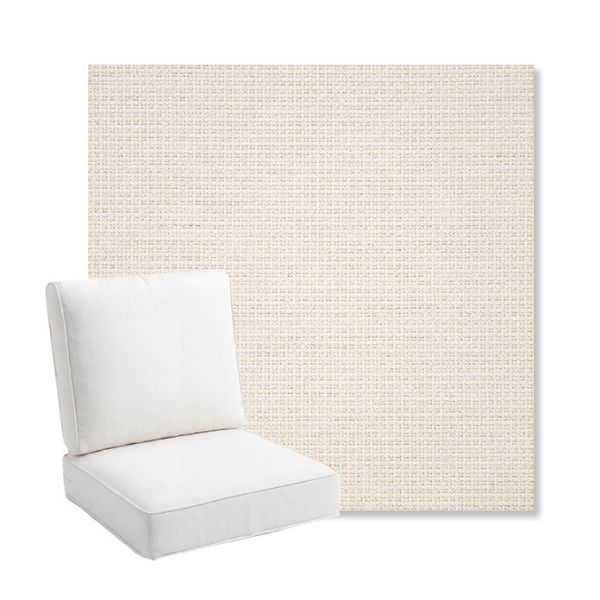 Picture of Nurture White | Bullnose Back Deep Seating Outdoor Cushions - Sunbrella© Fabric