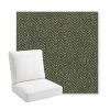 Picture of Odette Fern | Bullnose Back Deep Seating Outdoor Cushions - Sunbrella© Fabric