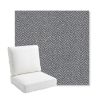 Picture of Odette Slate | Bullnose Back Deep Seating Outdoor Cushions - Sunbrella© Fabric