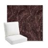 Picture of Palma Sangria | Bullnose Back Deep Seating Outdoor Cushions - Sunbrella© Fabric