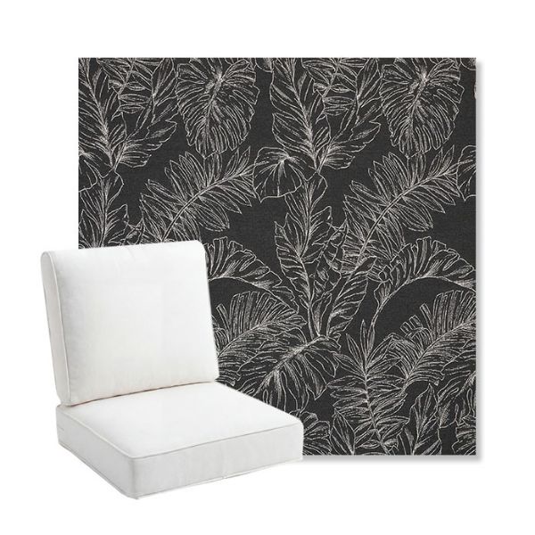 Picture of Palma Shadow | Bullnose Back Deep Seating Outdoor Cushions - Sunbrella© Fabric