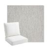 Picture of Pashmina Fog | Bullnose Back Deep Seating Outdoor Cushions - Sunbrella© Fabric