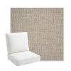 Picture of Piazza Burlap | Bullnose Back Deep Seating Outdoor Cushions - Sunbrella© Fabric