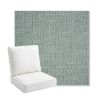 Picture of Piazza Mist | Bullnose Back Deep Seating Outdoor Cushions - Sunbrella© Fabric