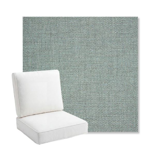 Picture of Piazza Mist | Bullnose Back Deep Seating Outdoor Cushions - Sunbrella© Fabric