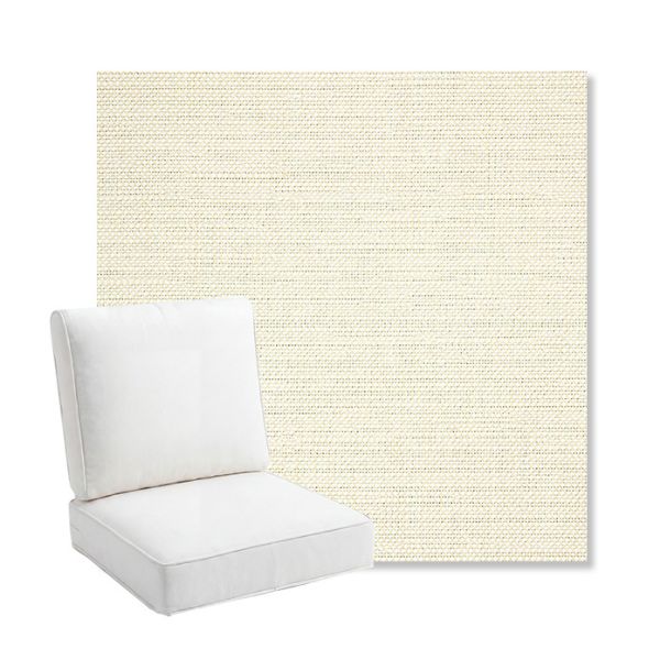 Picture of Piazza Parchment | Bullnose Back Deep Seating Outdoor Cushions - Sunbrella© Fabric