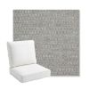 Picture of Piazza Stone | Bullnose Back Deep Seating Outdoor Cushions - Sunbrella© Fabric