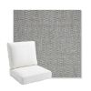 Picture of Pique Ash | Bullnose Back Deep Seating Outdoor Cushions - Sunbrella© Fabric