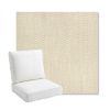 Picture of Pique Flax | Bullnose Back Deep Seating Outdoor Cushions - Sunbrella© Fabric