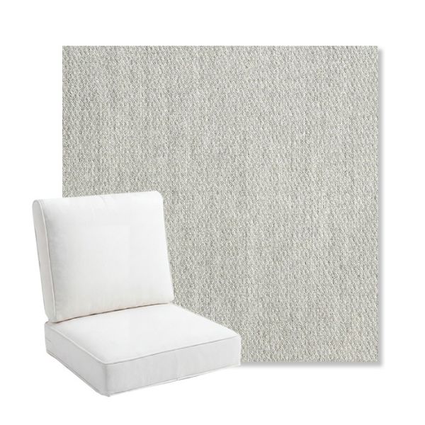 Picture of Pique Gravel | Bullnose Back Deep Seating Outdoor Cushions - Sunbrella© Fabric