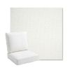 Picture of Pique Salt | Bullnose Back Deep Seating Outdoor Cushions - Sunbrella© Fabric