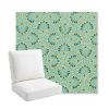 Picture of Plume Peacock | Bullnose Back Deep Seating Outdoor Cushions - Sunbrella© Fabric