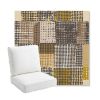 Picture of Pop Corn | Bullnose Back Deep Seating Outdoor Cushions - Sunbrella© Fabric