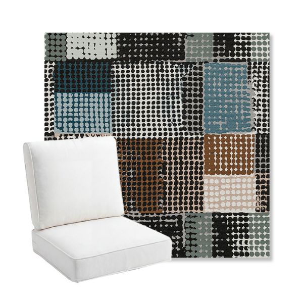 Picture of Pop Fizz | Bullnose Back Deep Seating Outdoor Cushions - Sunbrella© Fabric