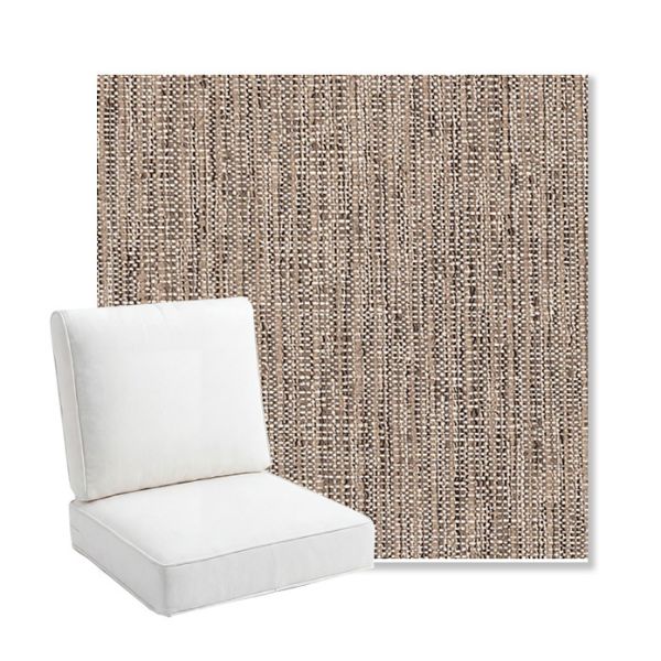 Picture of Poros Rattan | Bullnose Back Deep Seating Outdoor Cushions - Sunbrella© Fabric