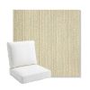 Picture of Posh Dove | Bullnose Back Deep Seating Outdoor Cushions - Sunbrella© Fabric