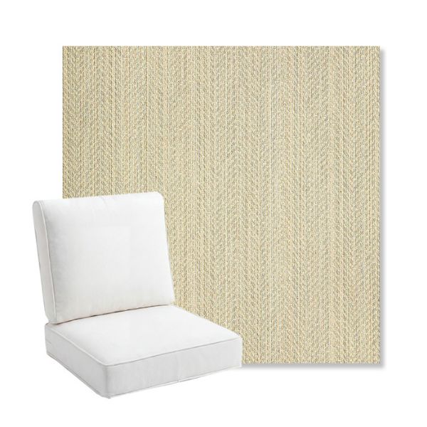 Picture of Posh Dove | Bullnose Back Deep Seating Outdoor Cushions - Sunbrella© Fabric