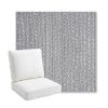 Picture of Posh Graphite | Bullnose Back Deep Seating Outdoor Cushions - Sunbrella© Fabric