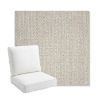 Picture of Posh Pebble | Bullnose Back Deep Seating Outdoor Cushions - Sunbrella© Fabric